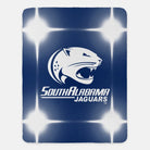 University South Alabama Blanket Flashing Lights White Jaguar 60"x80" | Gifts | Festive Fit Home