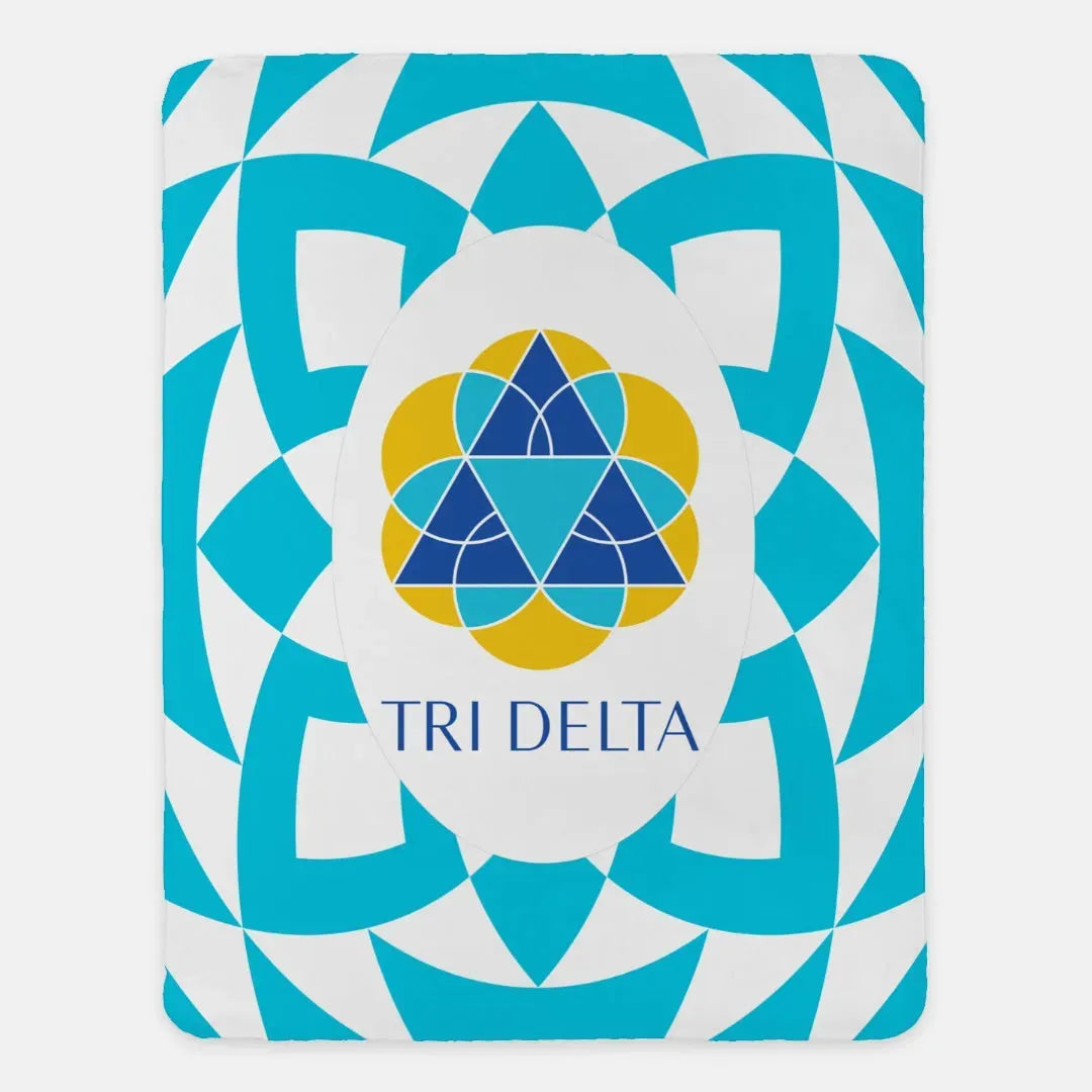 Tri Delta XL 60x80 Sherpa Blanket - Tribal Throw Blankets