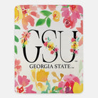 Georgia State University Blanket Sherpa Floral Monogram 60"x80" | GSU | Gifts and Merchandise