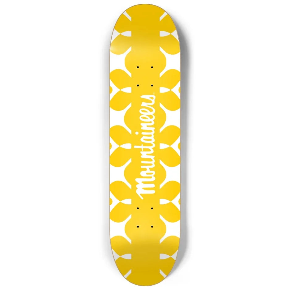 Mountaineers Retro Floral Skateboard Deck Skateboard