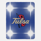 University of Tulsa Flashing Lights Sherpa Blanket | University of Tulsa Gifts | Festive Fit Home | Tulsa Dorm Decor