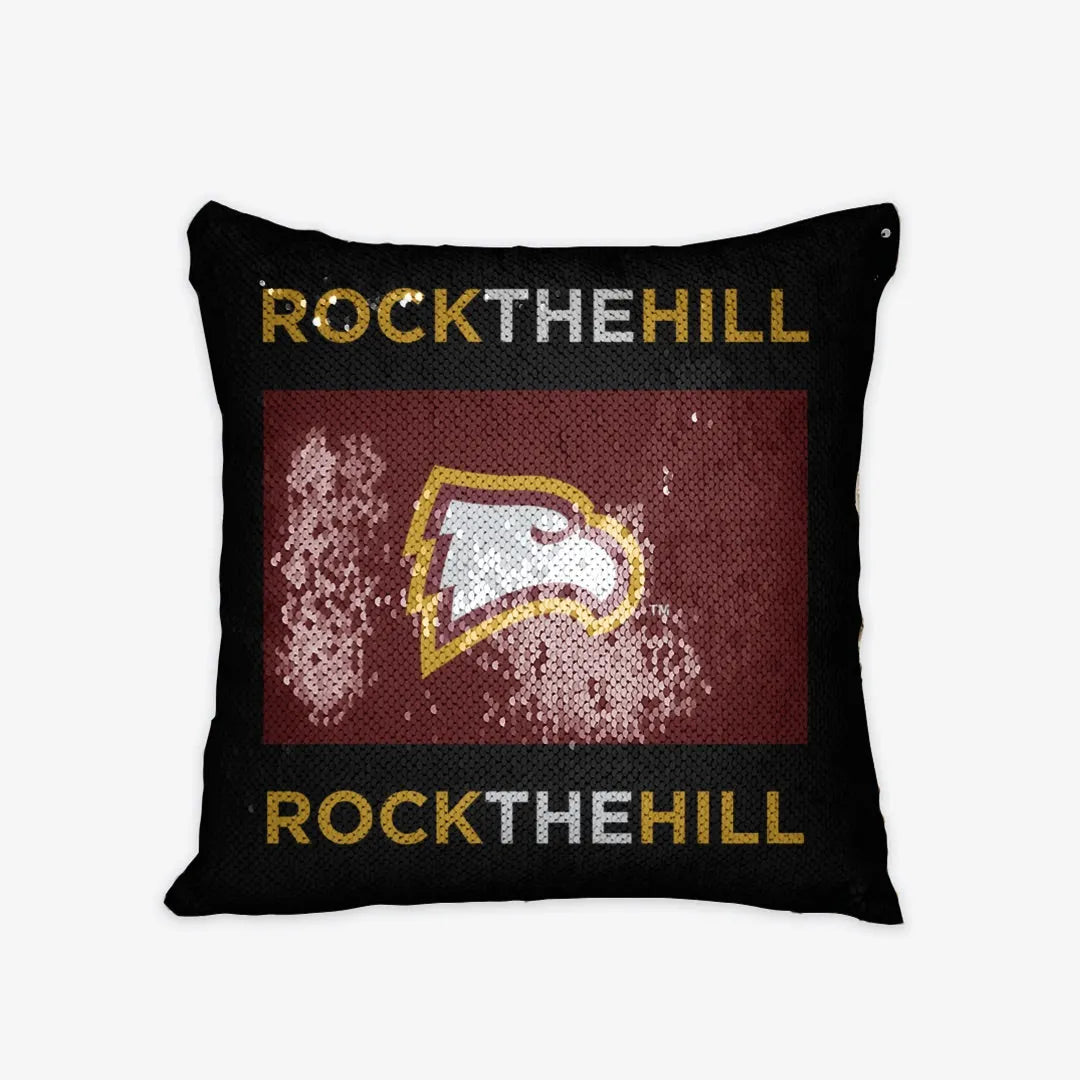 Winthrop University Pillow Cover Sequin - Rock the Hill Frame | Gifts