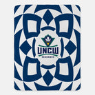 UNC Wilmington Sherpa Blanket Tribal - Navy 60"x80" - UNCW Gifts and Merchandise | Festive Fit Home