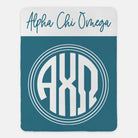 Alpha Chi Omega XL 60x80 Sherpa Blanket - Monogram Vega | AXO Merch