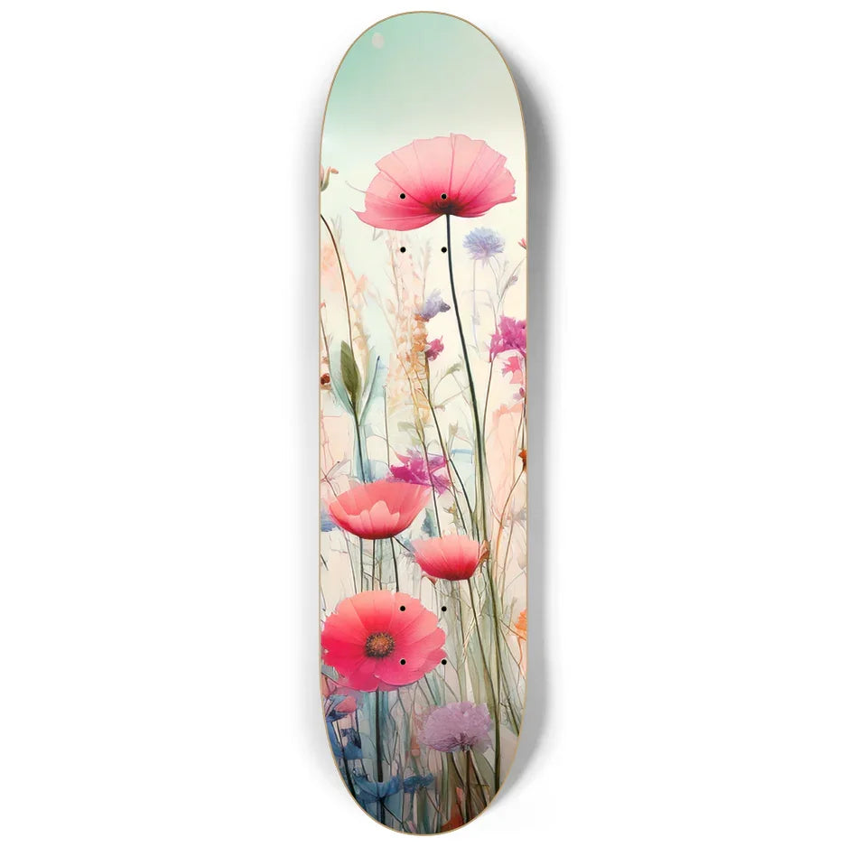 Wildflower 3-Panel Series Triptych Skateboard Deck Skateboard Deck
