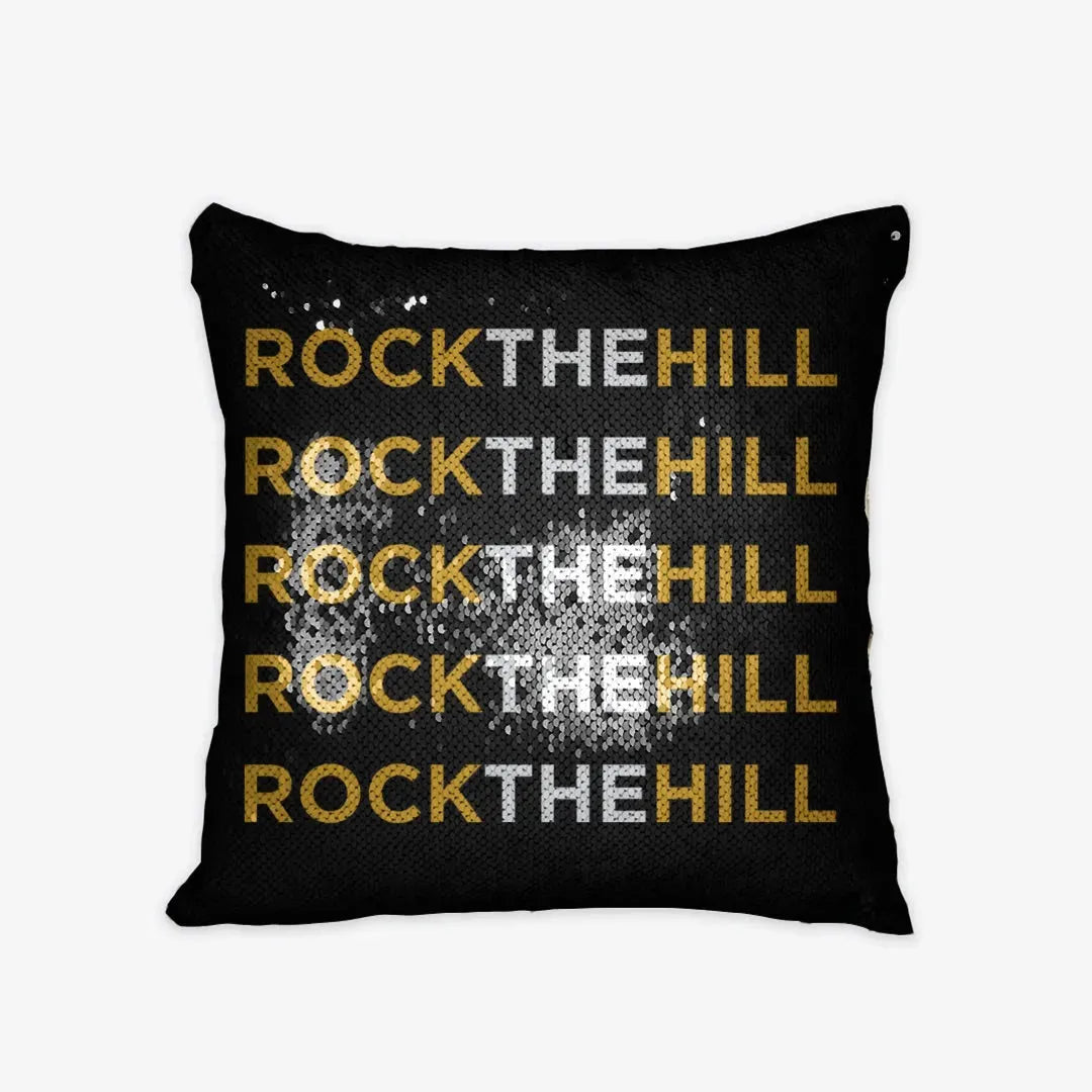 Winthrop University Sequin Throw Pillow Cover - Rock the Hill Pillow Covers