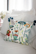 Blossom Embroidered Cushion Cover | Dorm Decor