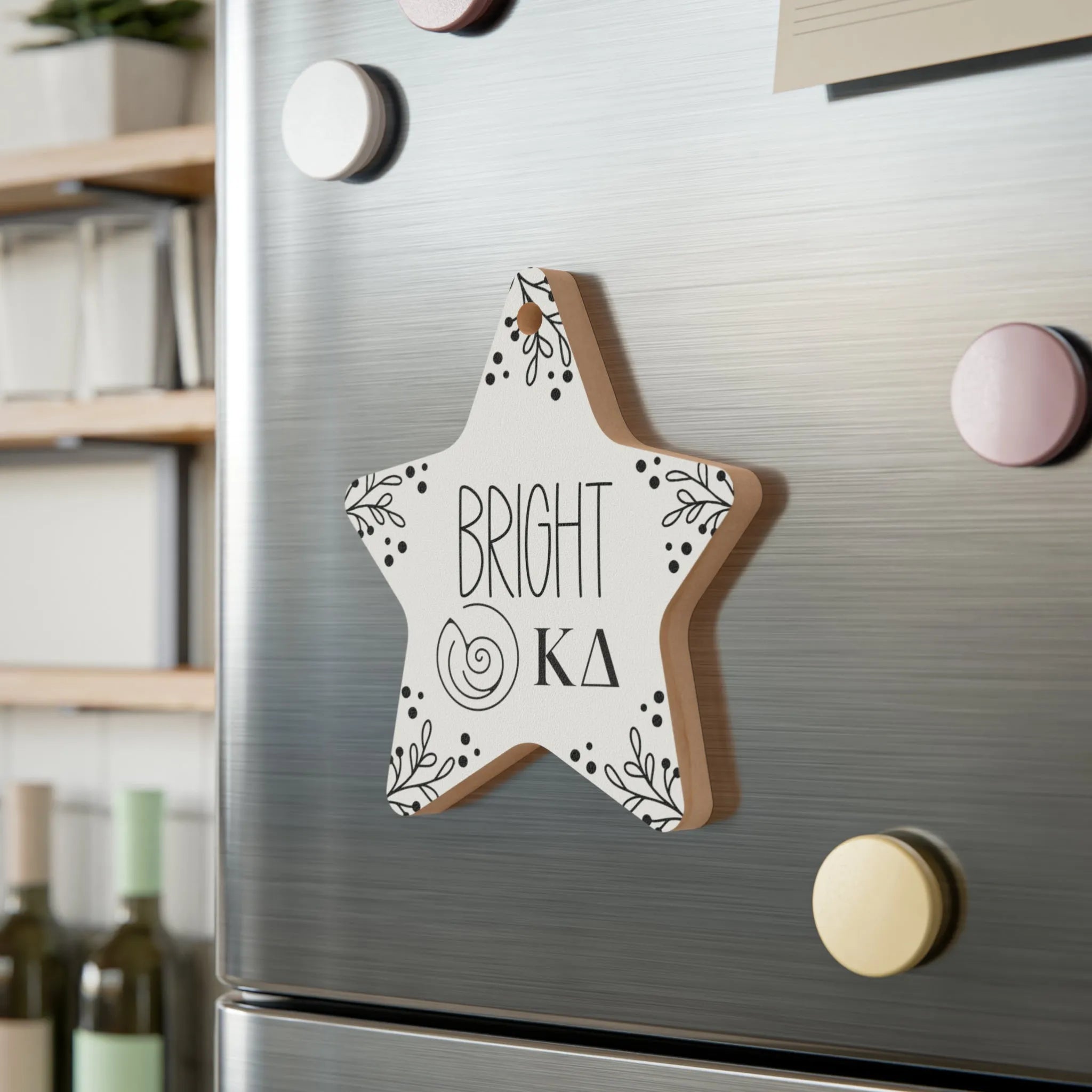 Kappa Delta Wood Christmas Ornaments Magnets (Set of 3) | Kaydee Gifts