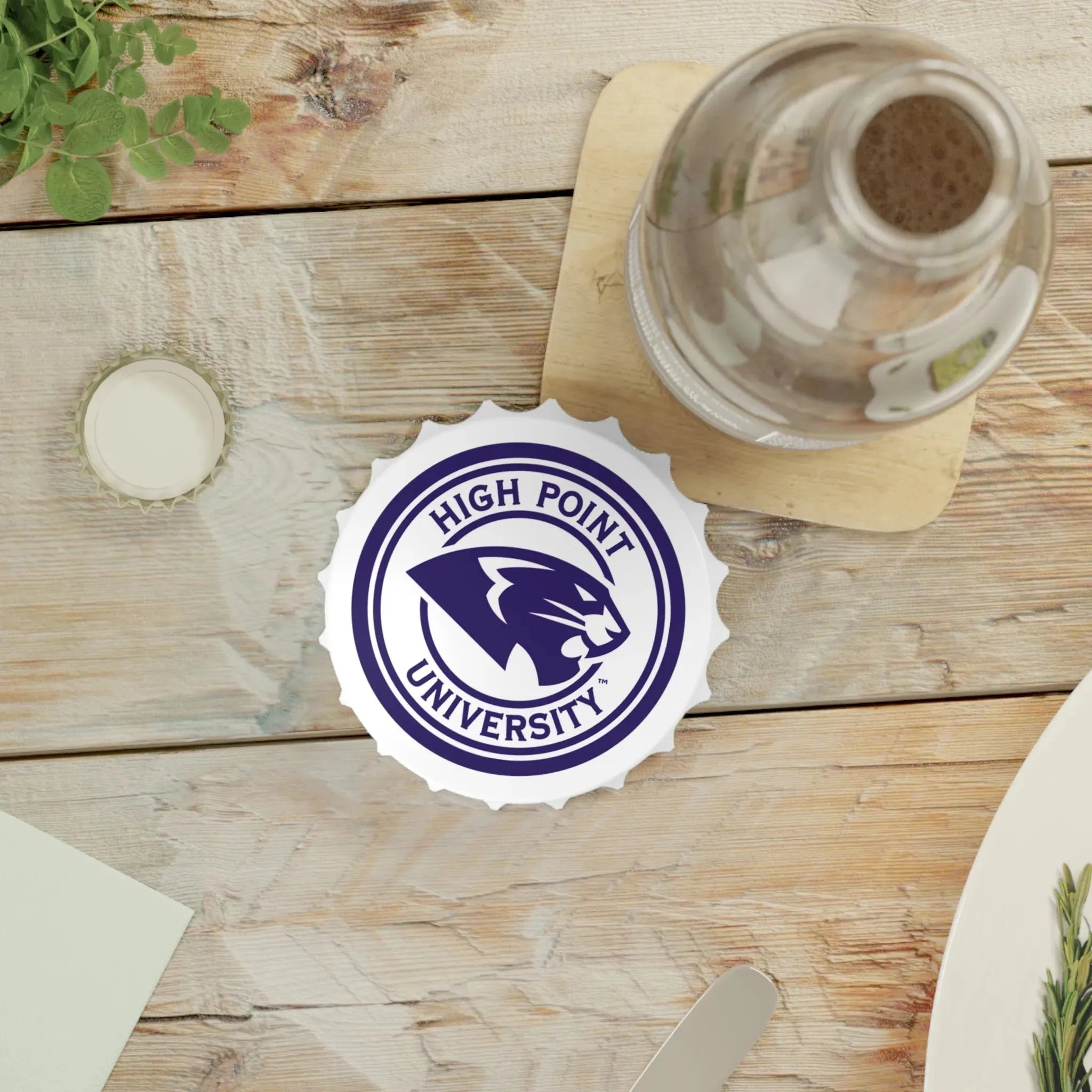 High Point University Magnetic Bottle Opener - Panther Seal Bottle Openers