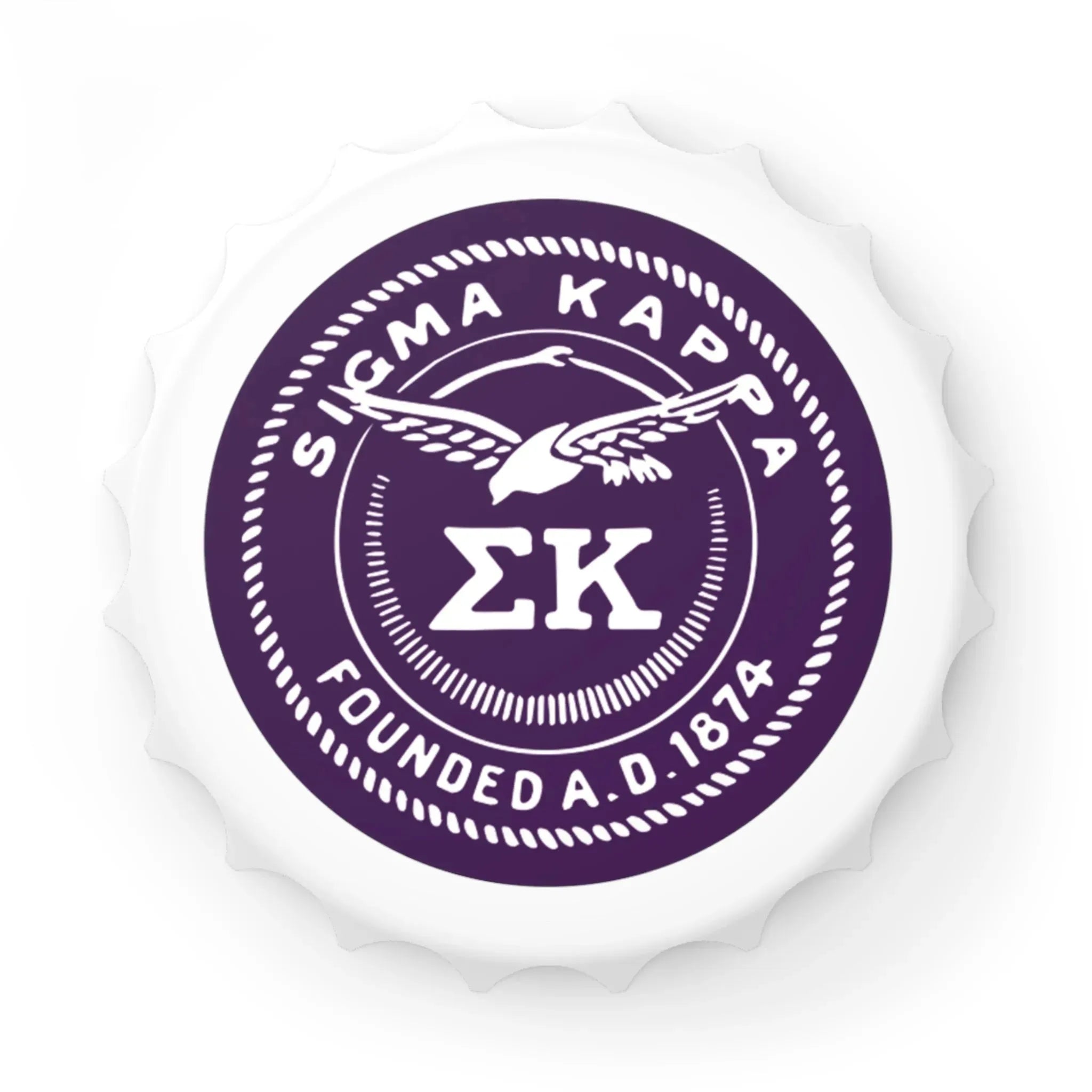Sigma Kappa Magnetic Bottle Opener - Seal Bottle Openers