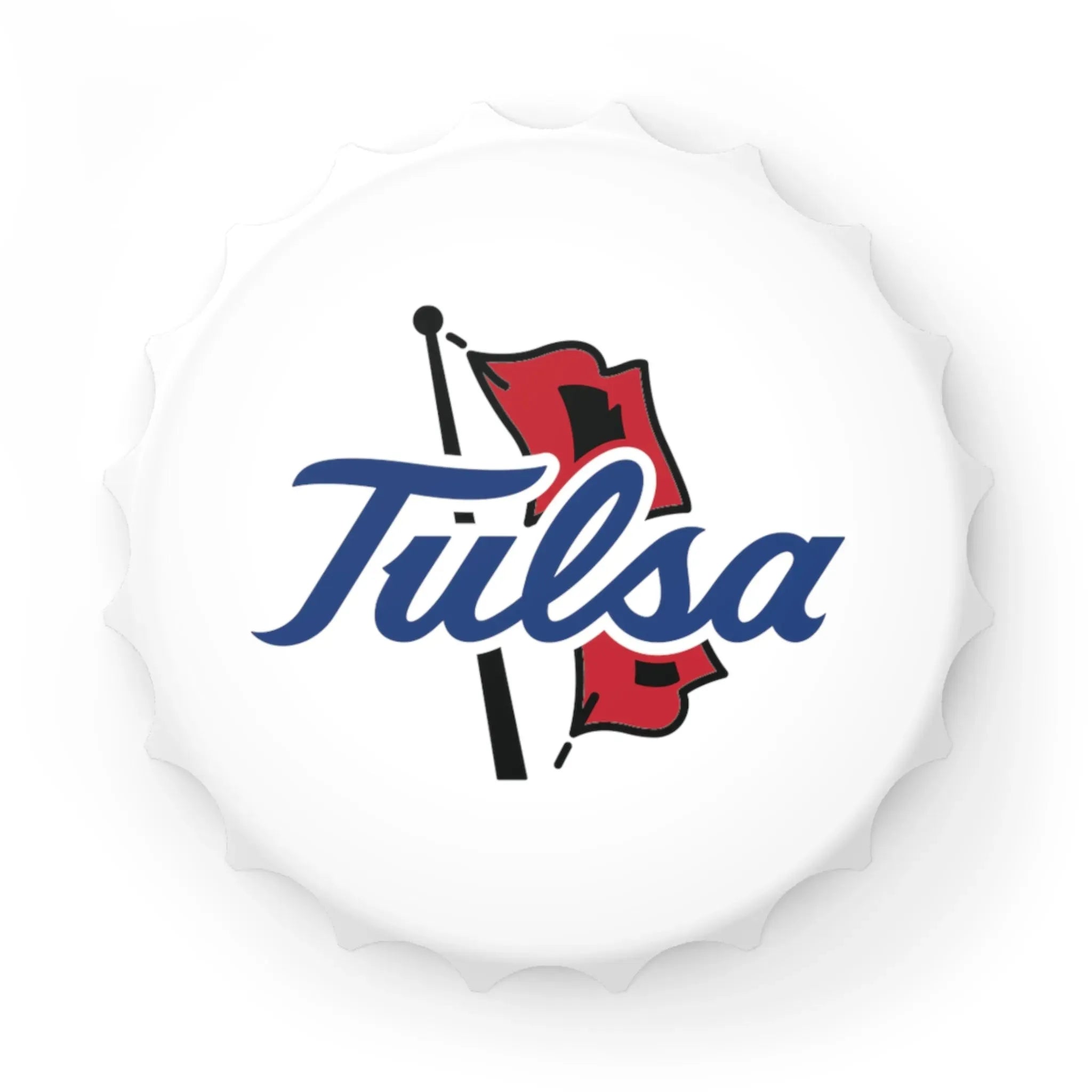 University of Tulsa Magnetic Bottle Opener - White Bottle Openers
