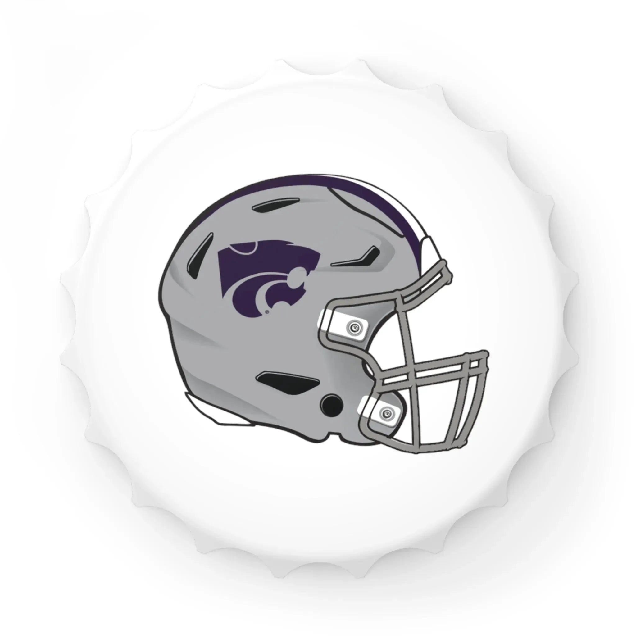 Kansas State University Magnetic Bottle Opener - Football Bottle Openers