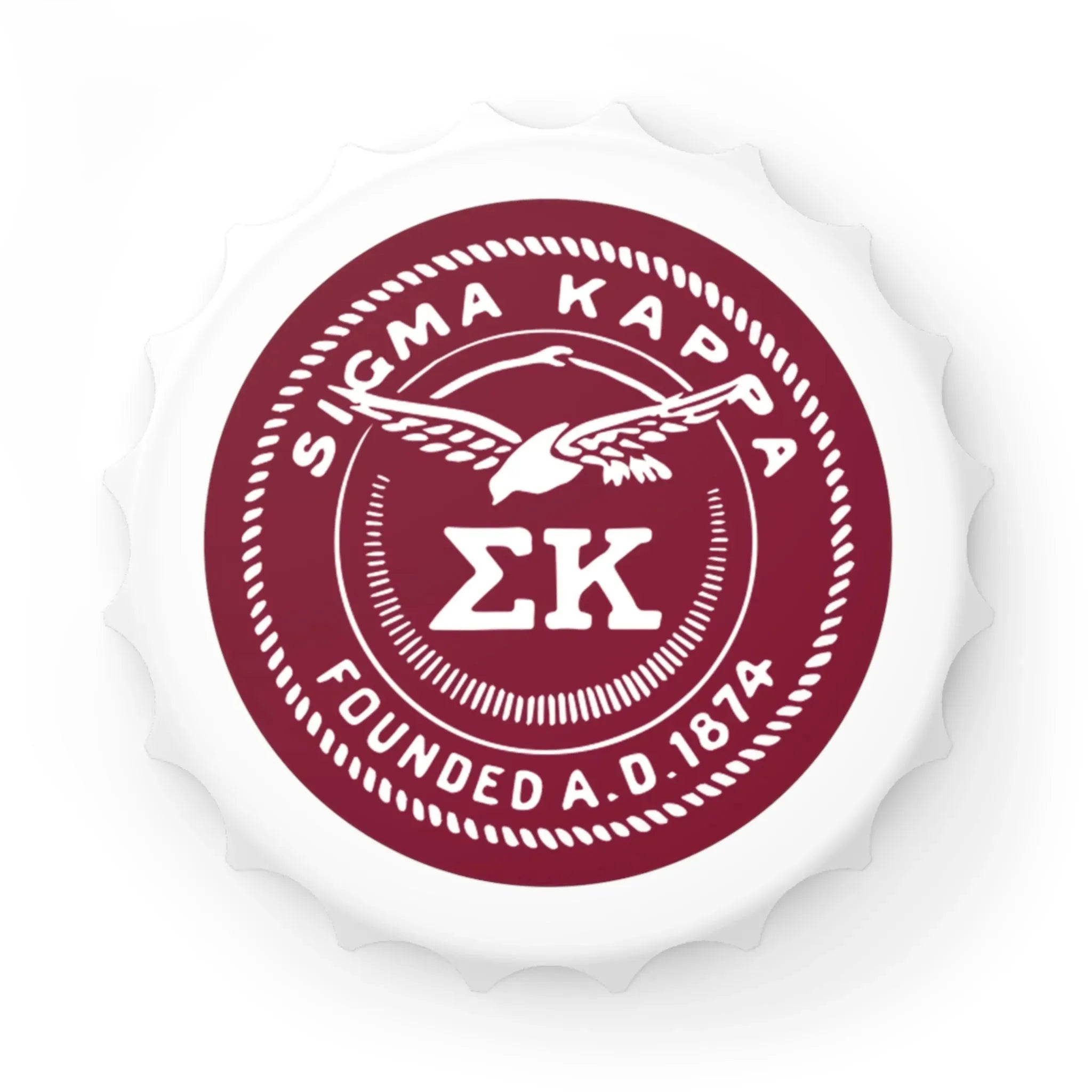 Sigma Kappa Magnetic Bottle Opener - Seal Bottle Openers