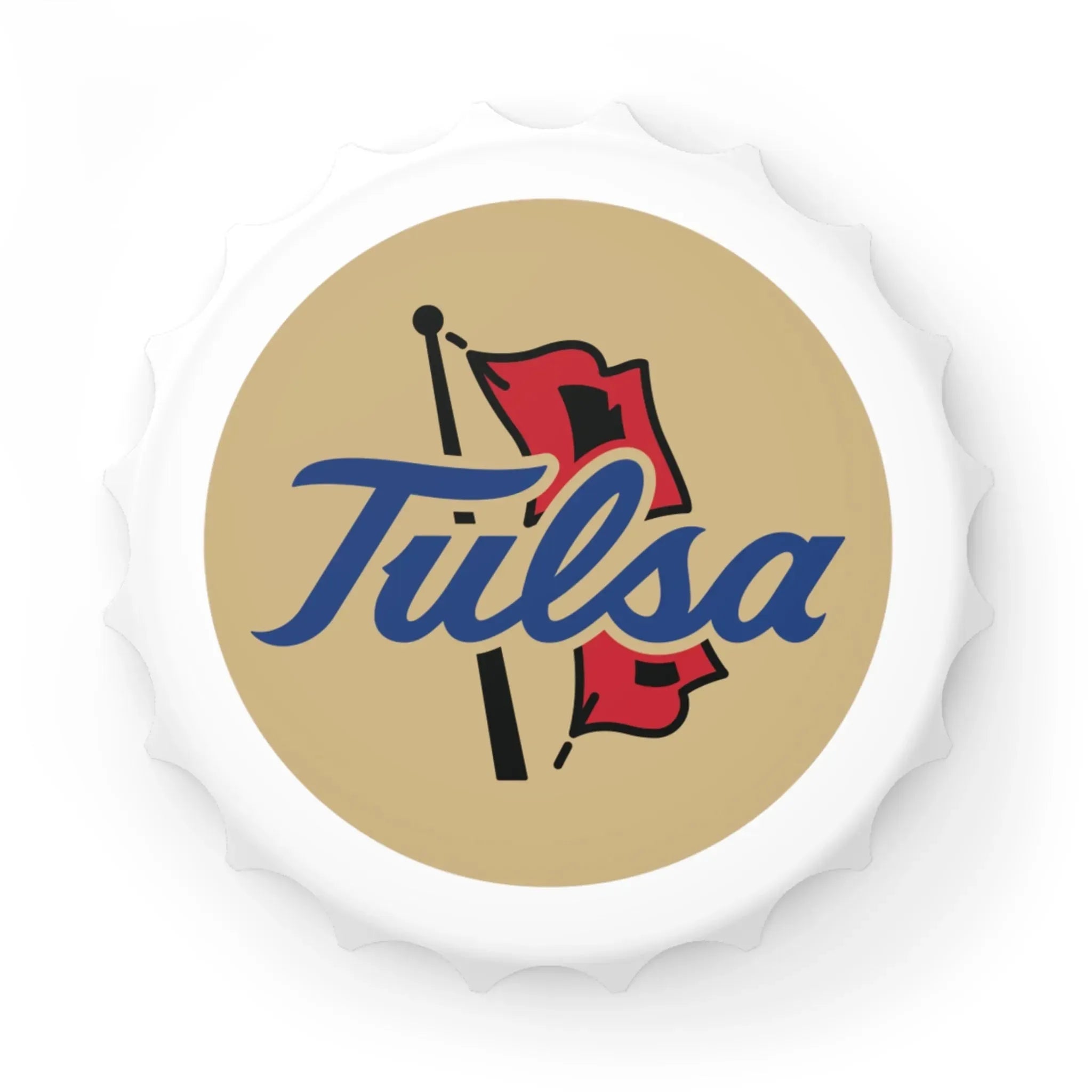 University of Tulsa Magnetic Bottle Opener - Gold Bottle Openers