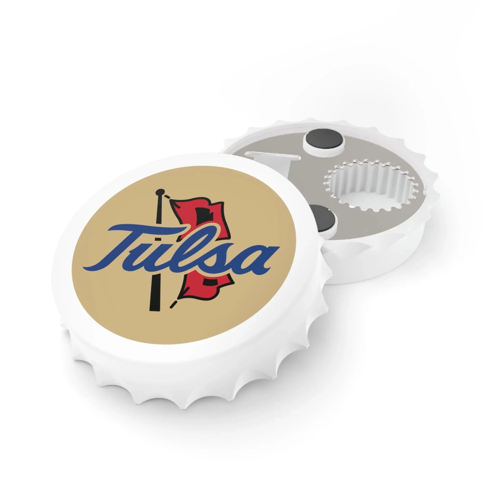 University of Tulsa Magnetic Bottle Opener - Gold Bottle Openers