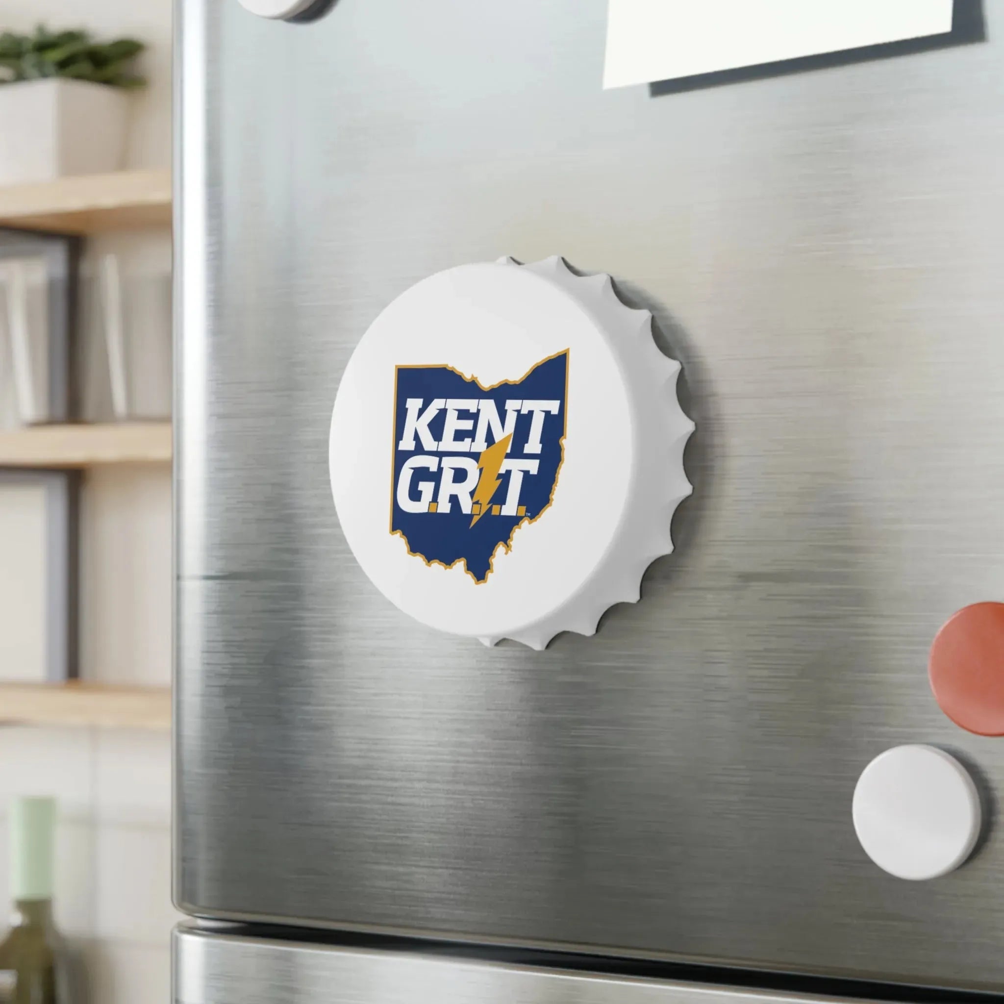 Kent State University Magnetic Bottle Opener - Kent Grit Bottle Openers