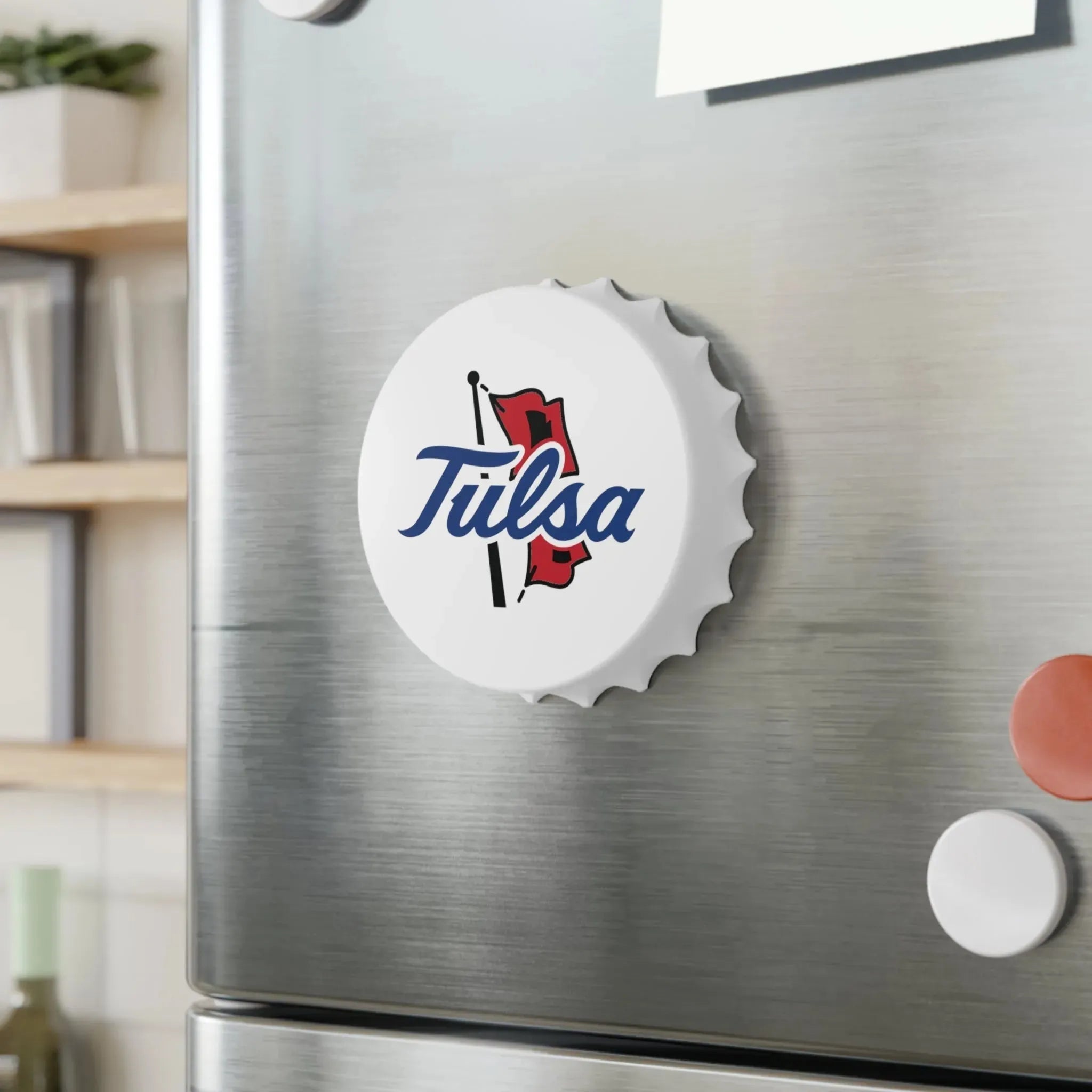 University of Tulsa Magnetic Bottle Opener - Gold Bottle Openers