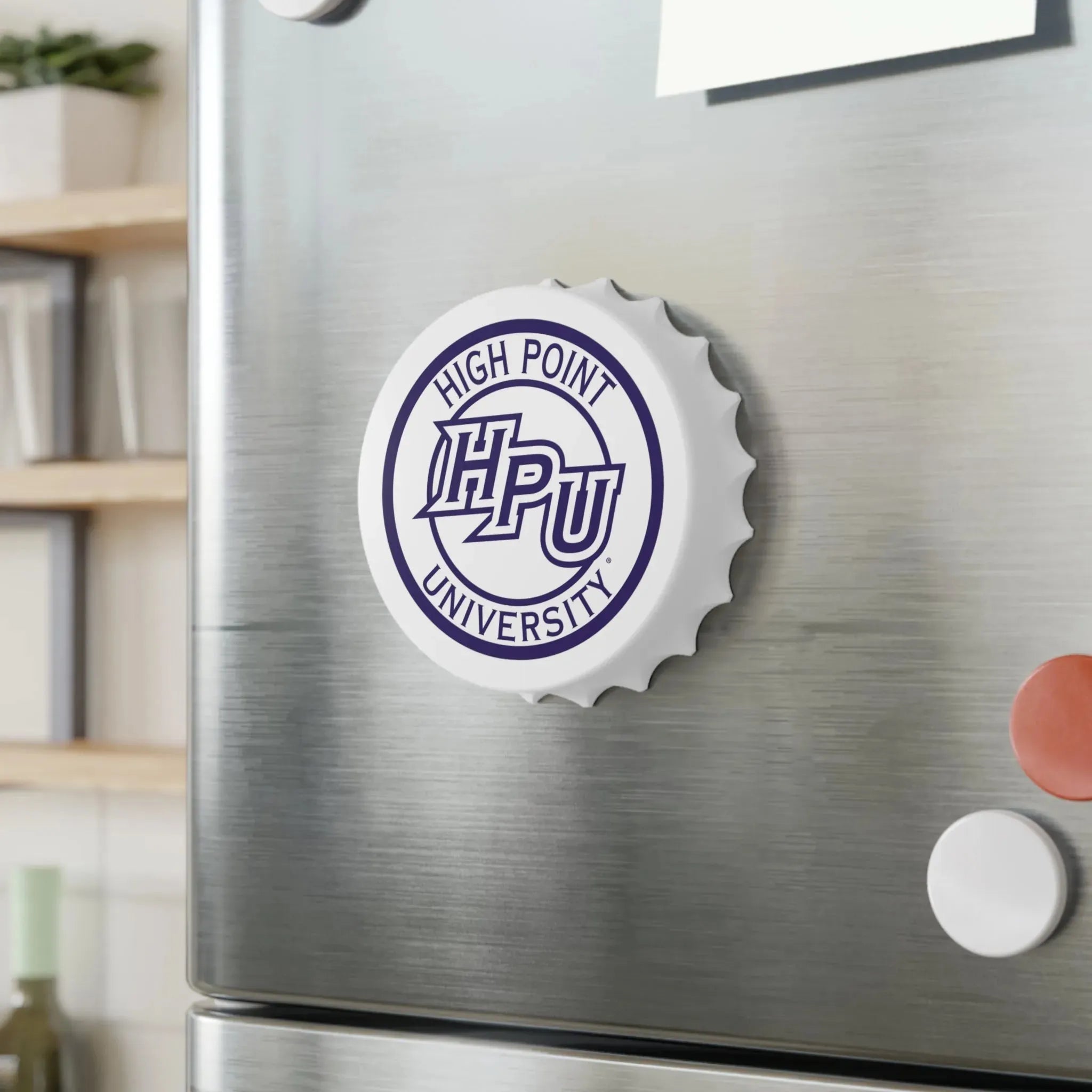 High Point University Magnetic Bottle Opener - HPU Seal Bottle Openers