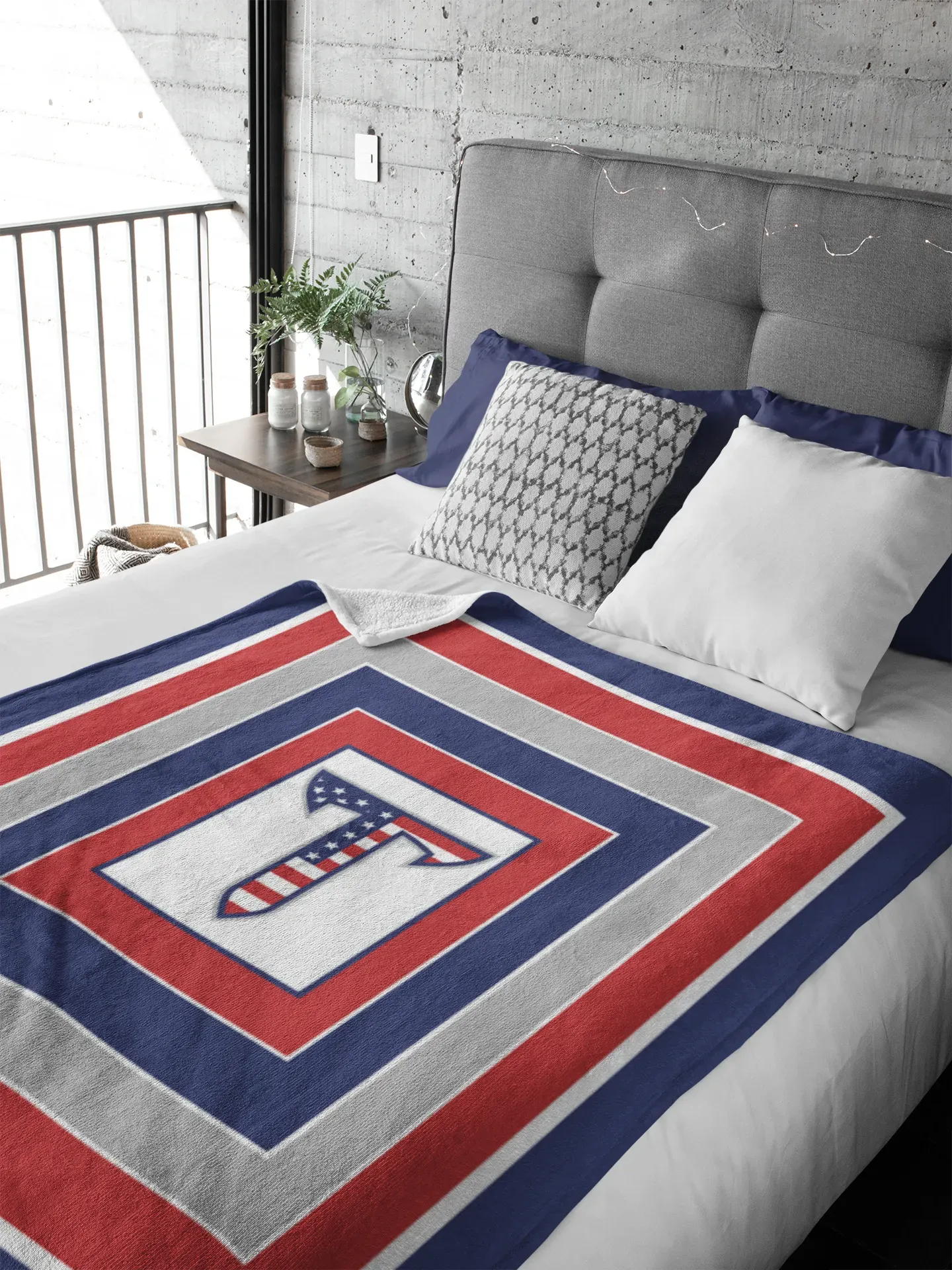 Troy University XL 60x80 Sherpa Throw Blanket American T Geo Throw Blankets