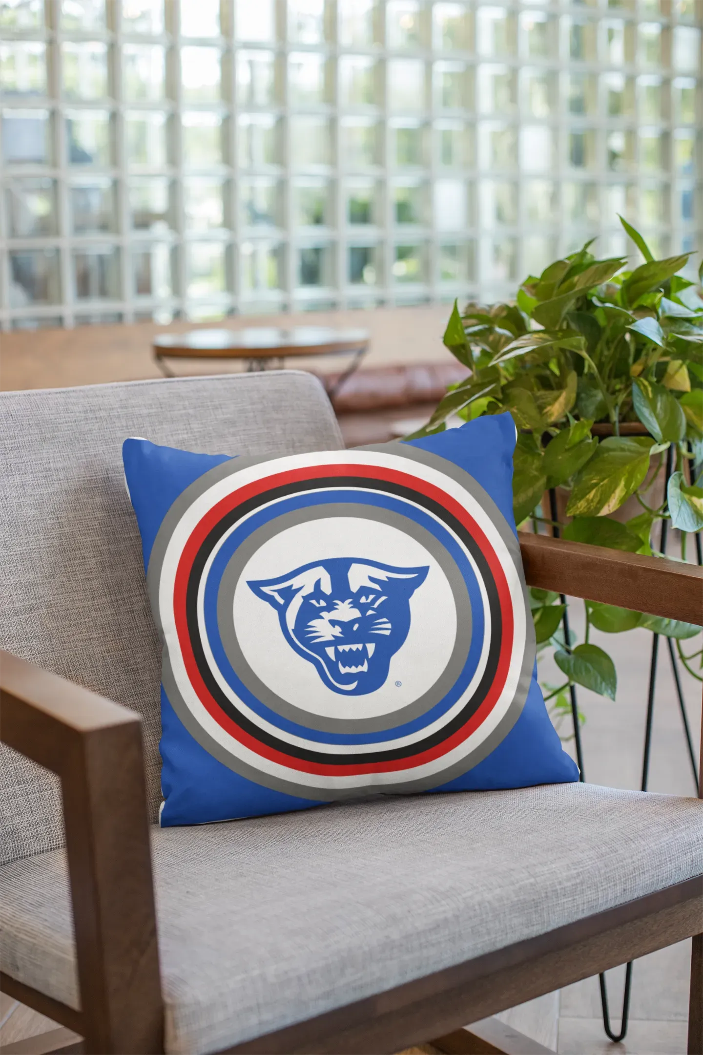 Georgia State Panther 18" Throw Pillow Cover Pillow Covers