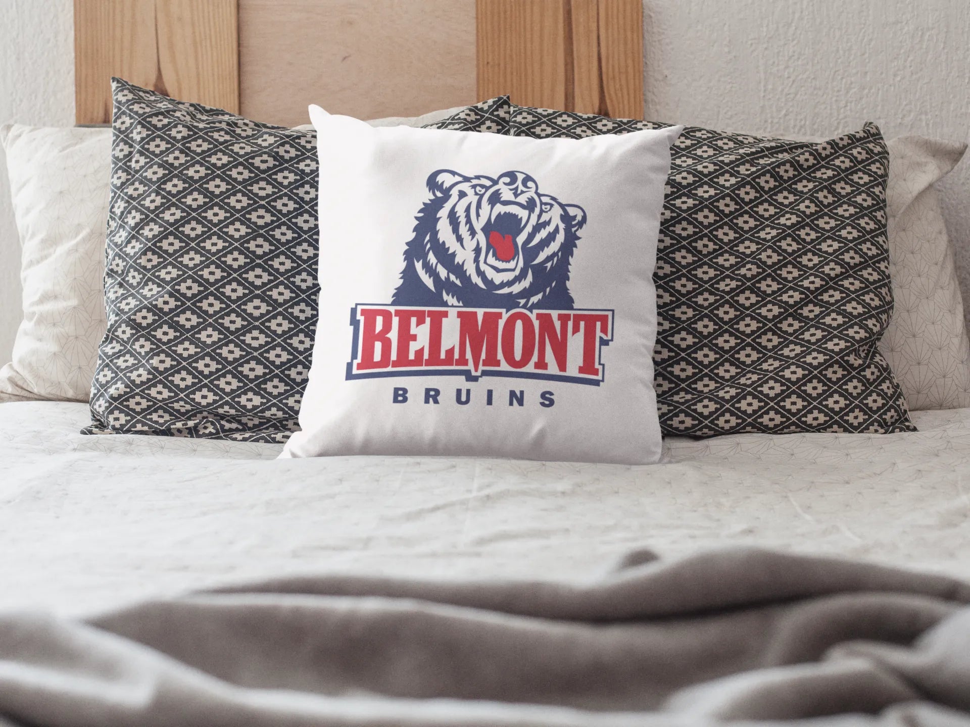 Belmont University Pillow Cover  18" | Custom Bruins Gifts & Decor