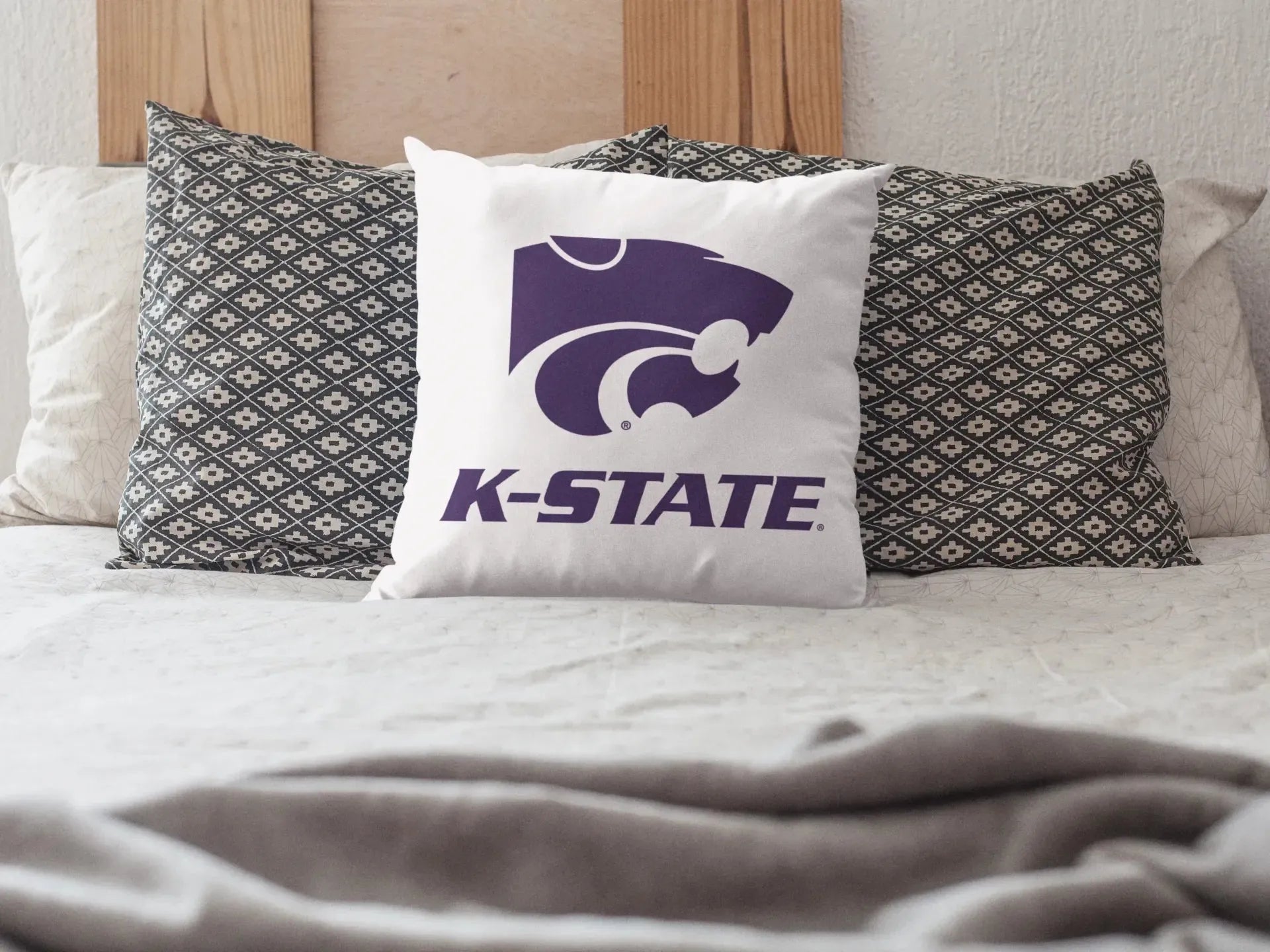 K-State Purple Throw Pillow Cover 18" Pillow Covers