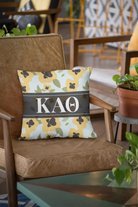 Kappa Alpha Theta Pillow Cover - General Pattern - 18" | Custom Gifts | Official Merchandise | Festive Fit Home