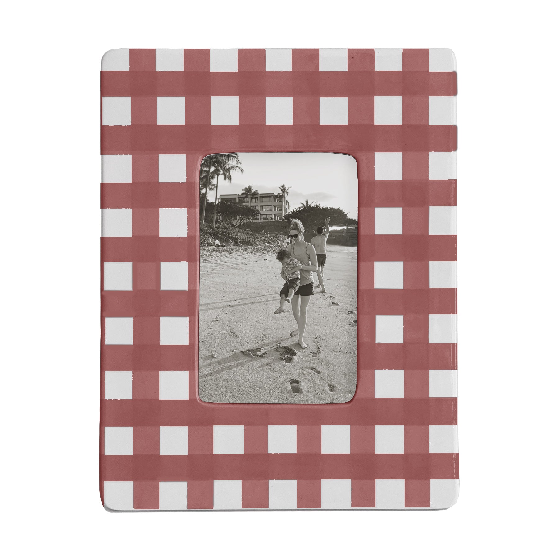 Gingham Photo Frame | Preppy Dorm Accessories