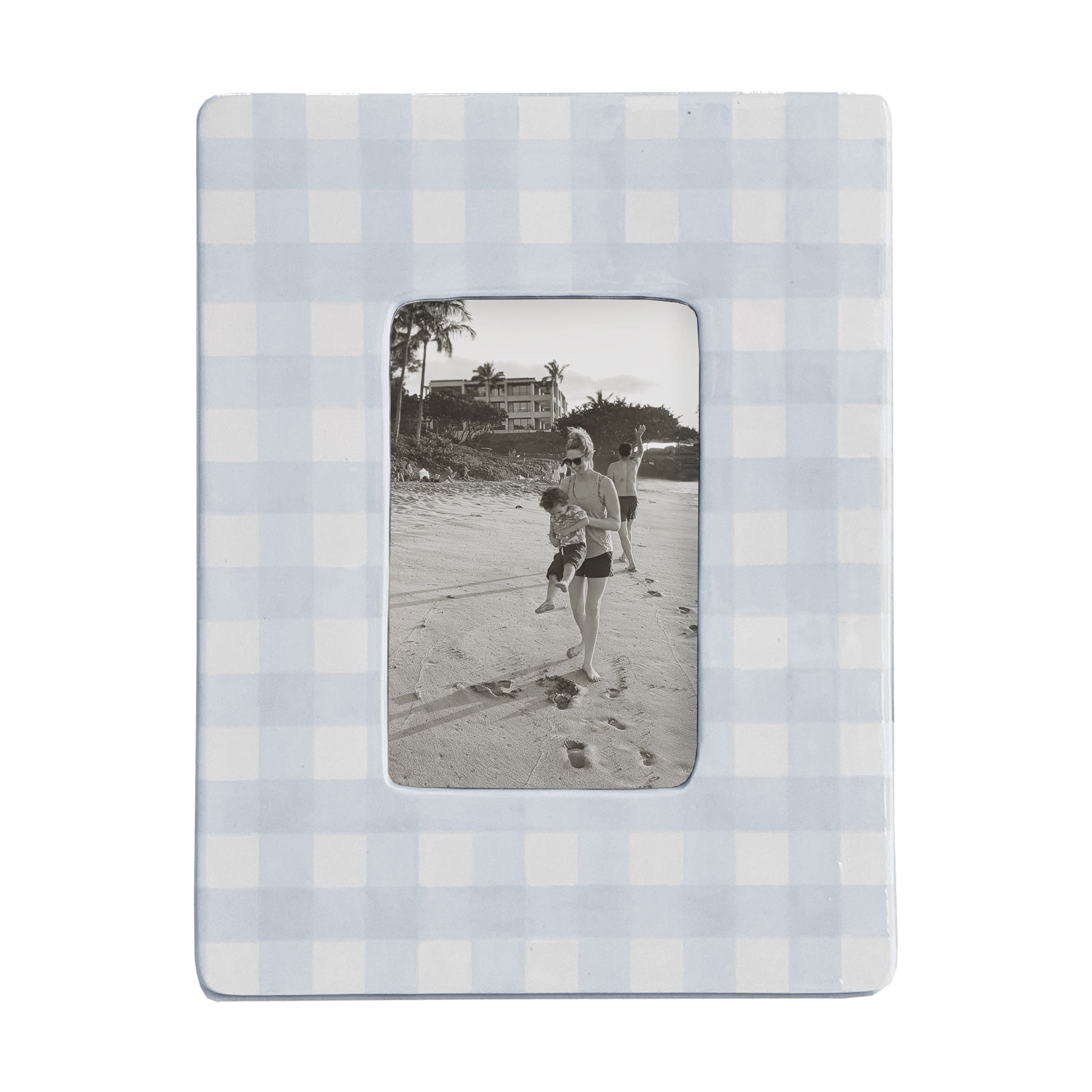 Gingham Photo Frame | Preppy Dorm Accessories
