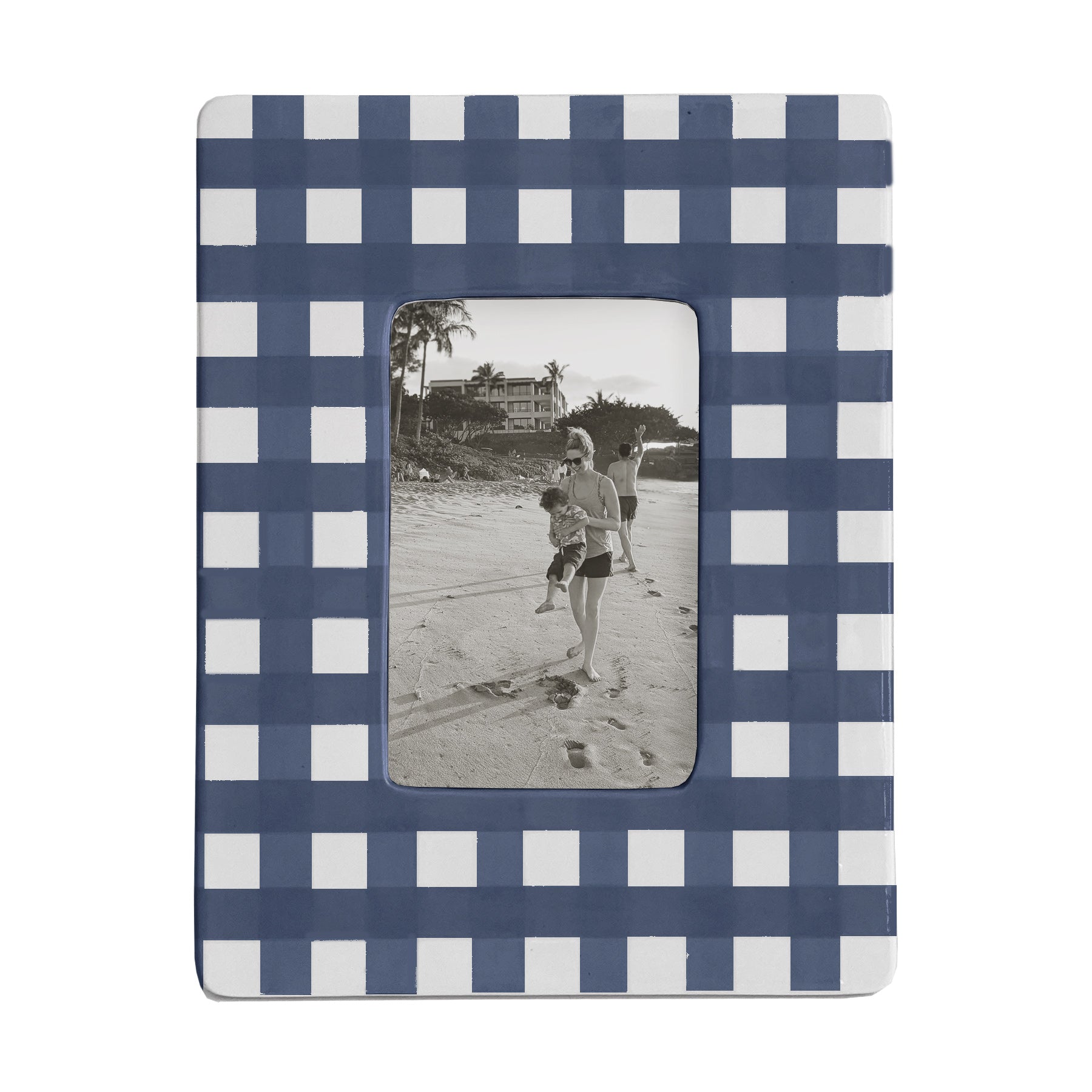 Gingham Photo Frame | Preppy Dorm Accessories