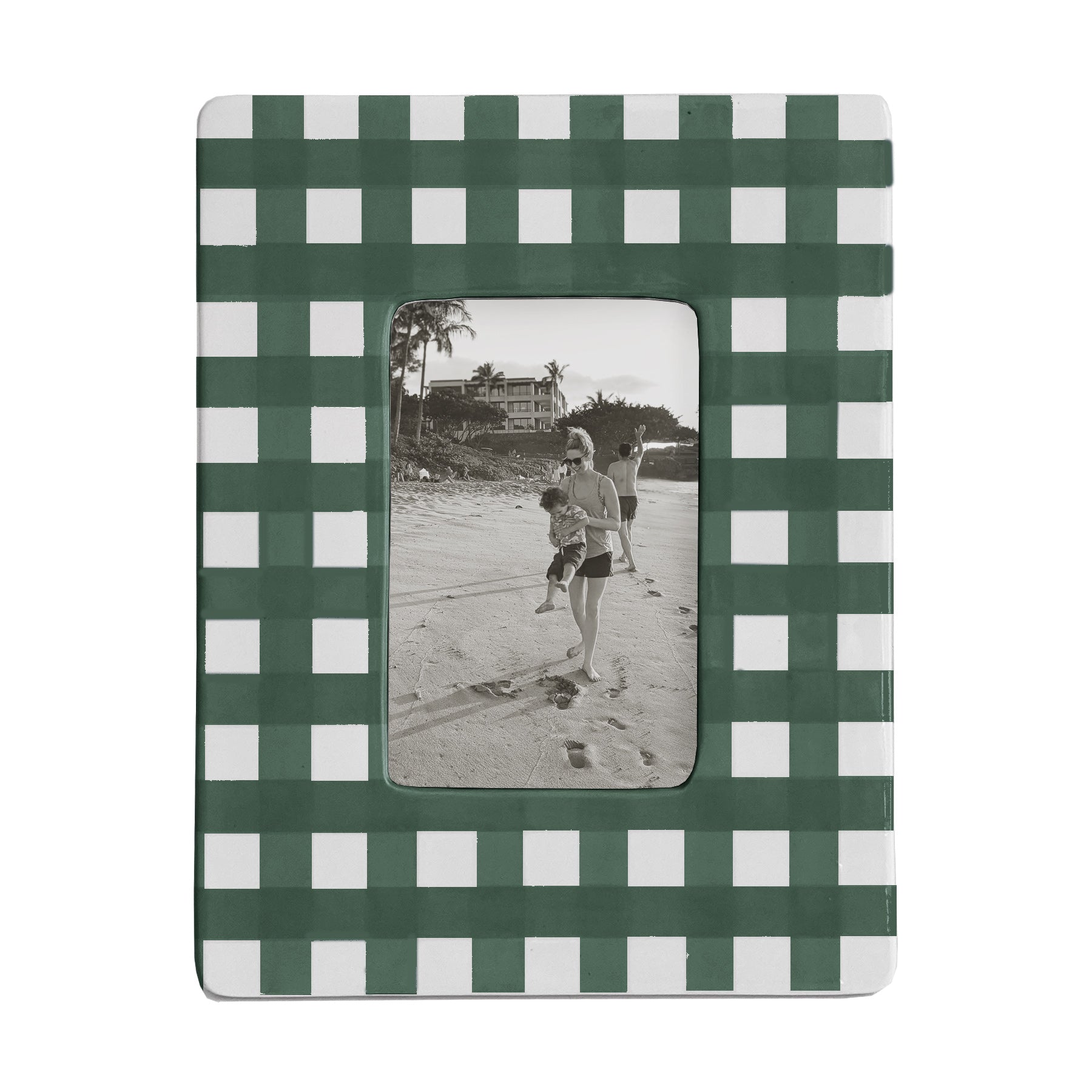 Gingham Photo Frame | Preppy Dorm Accessories