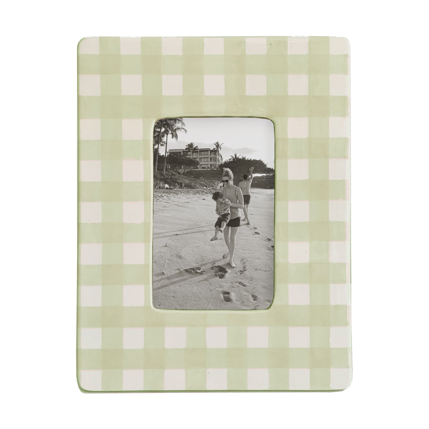 Gingham Photo Frame | Preppy Dorm Accessories