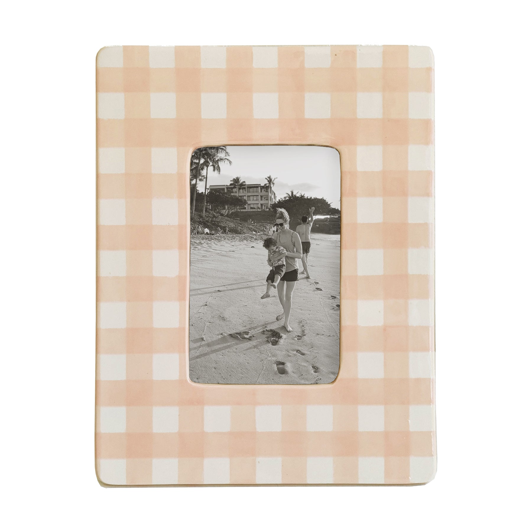 Gingham Photo Frame | Preppy Dorm Accessories