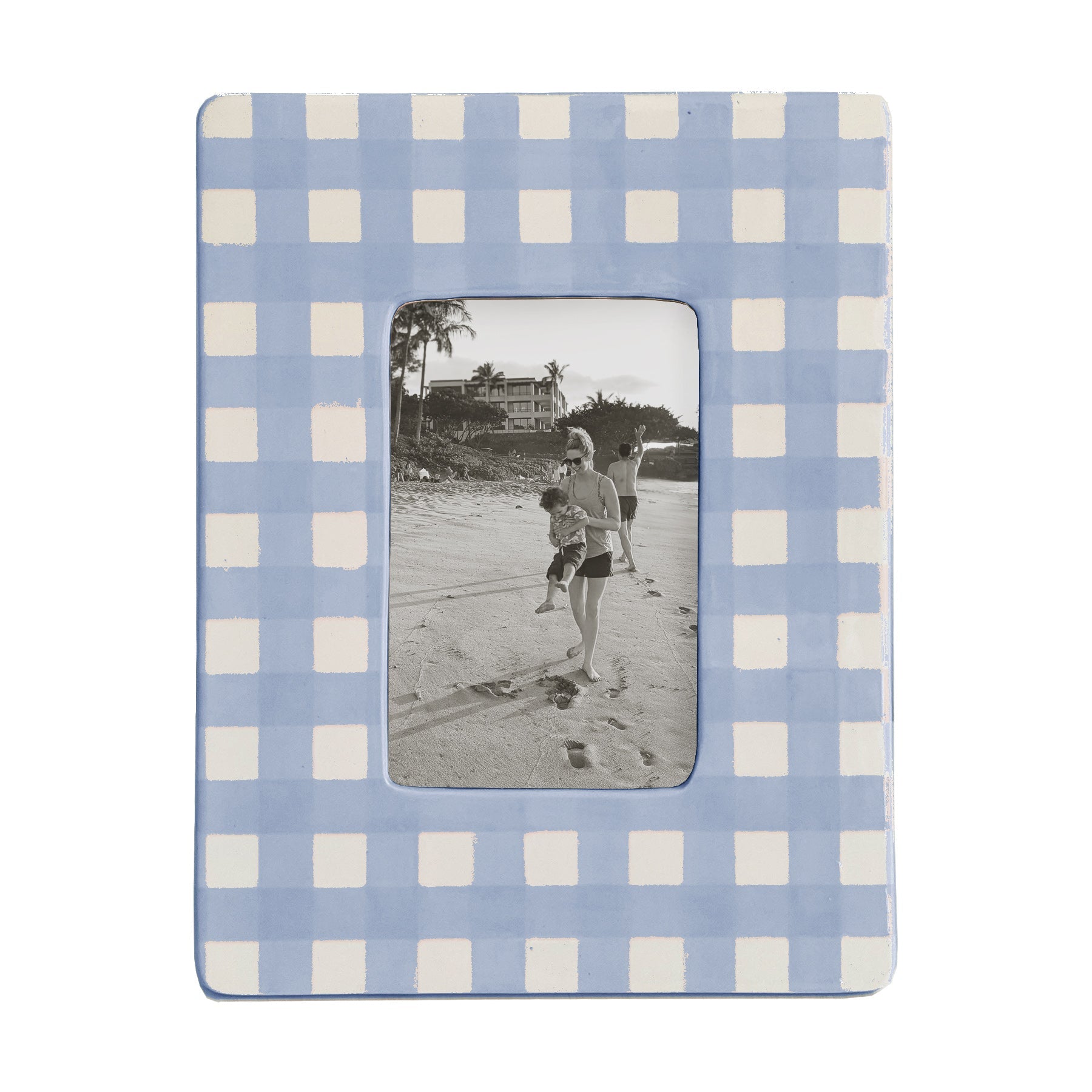 Gingham Photo Frame | Preppy Dorm Accessories