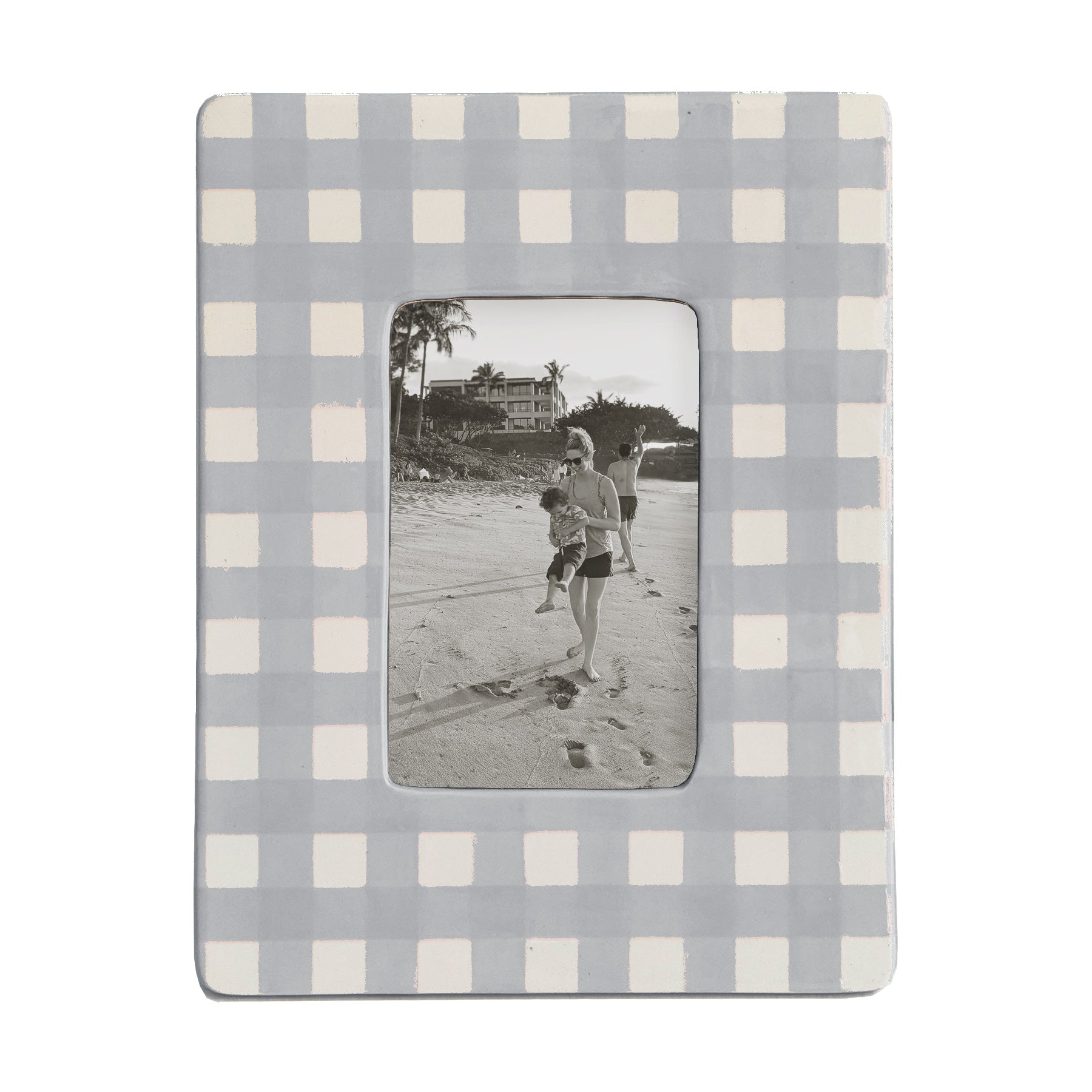 Gingham Photo Frame | Preppy Dorm Accessories