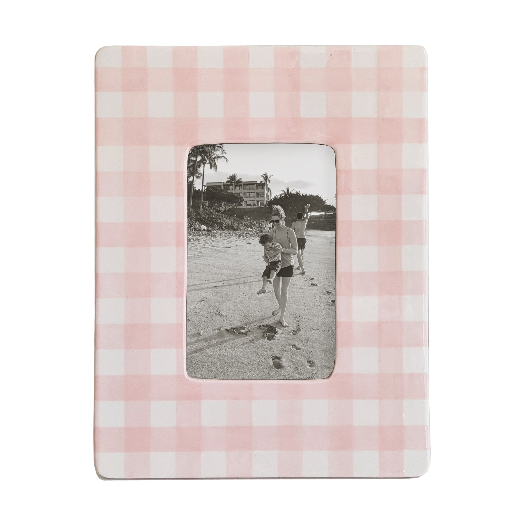 Gingham Photo Frame | Preppy Dorm Accessories