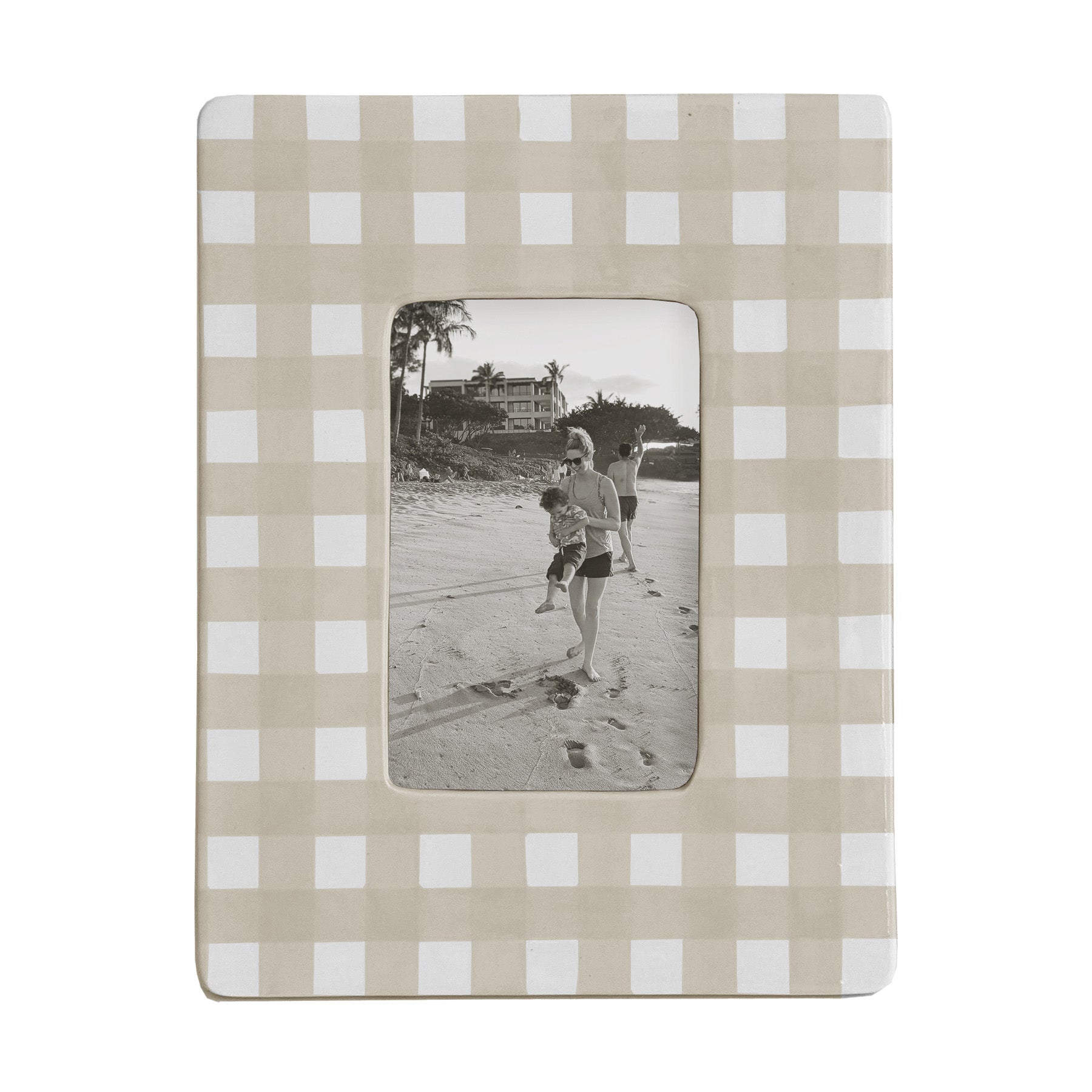 Gingham Photo Frame | Preppy Dorm Accessories