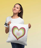 Alpha Gamma Delta Pillow Cover - Heart - 18" | Official Gift Shop | Merchandise and Decor | Festive Fit Home