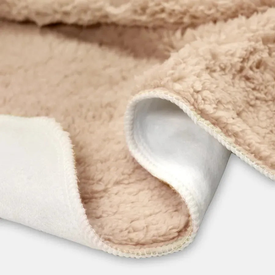 Modern Boho Sherpa Blanket - Botanical Garden - 60"x80" Throw Blankets