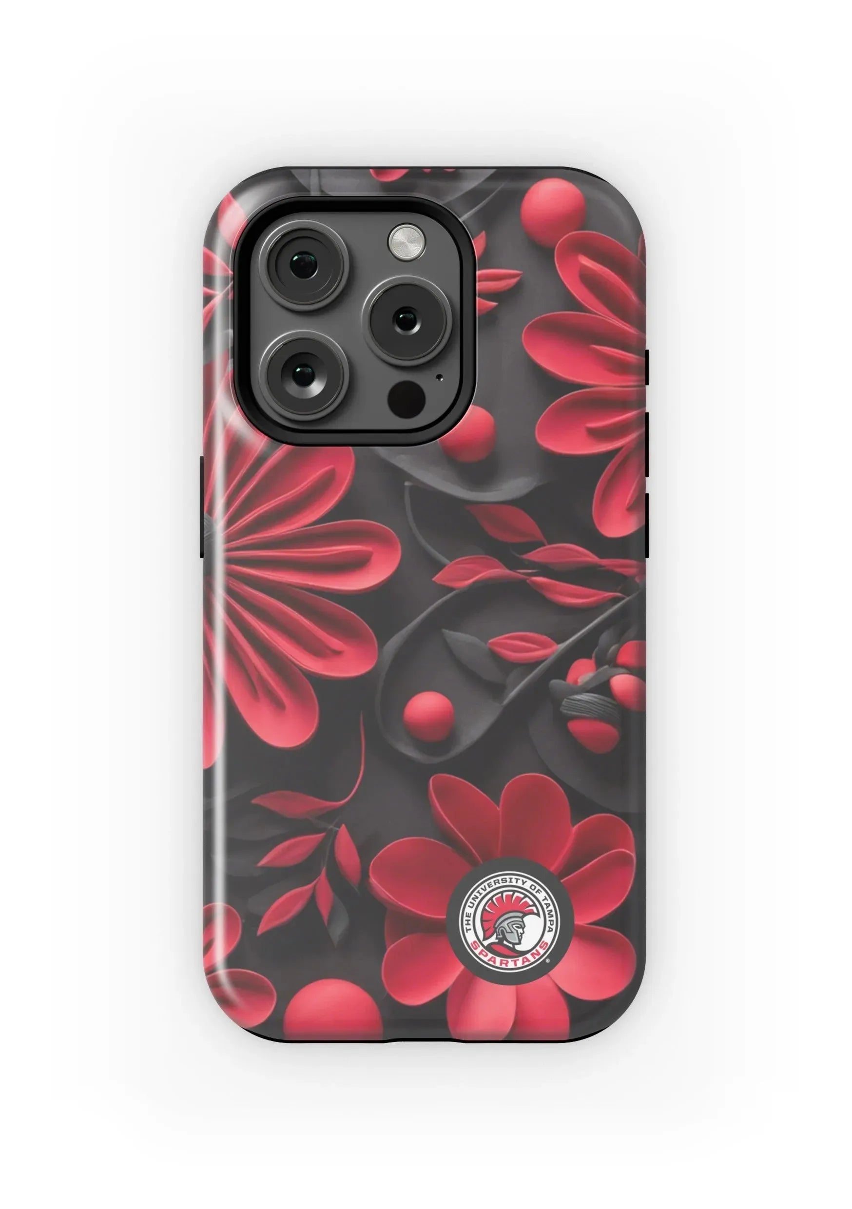 University of Tampa iPhone 15, 14, 13 Mobile Phone Case - 3D Floral Matte Mobile Phone Cases