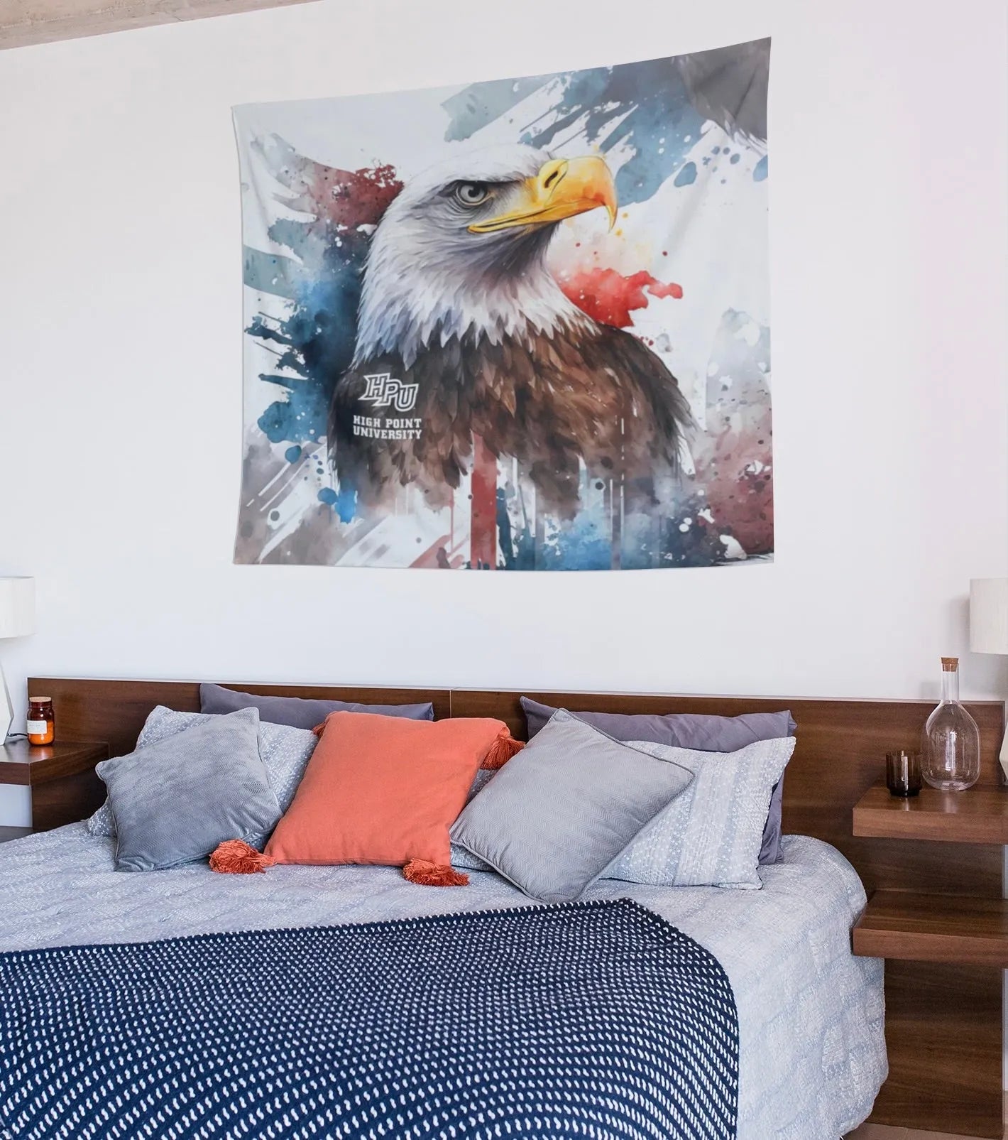 HPU American Eagle Tapestry Wall Tapestry 60"x50" | Dorm Wall Art