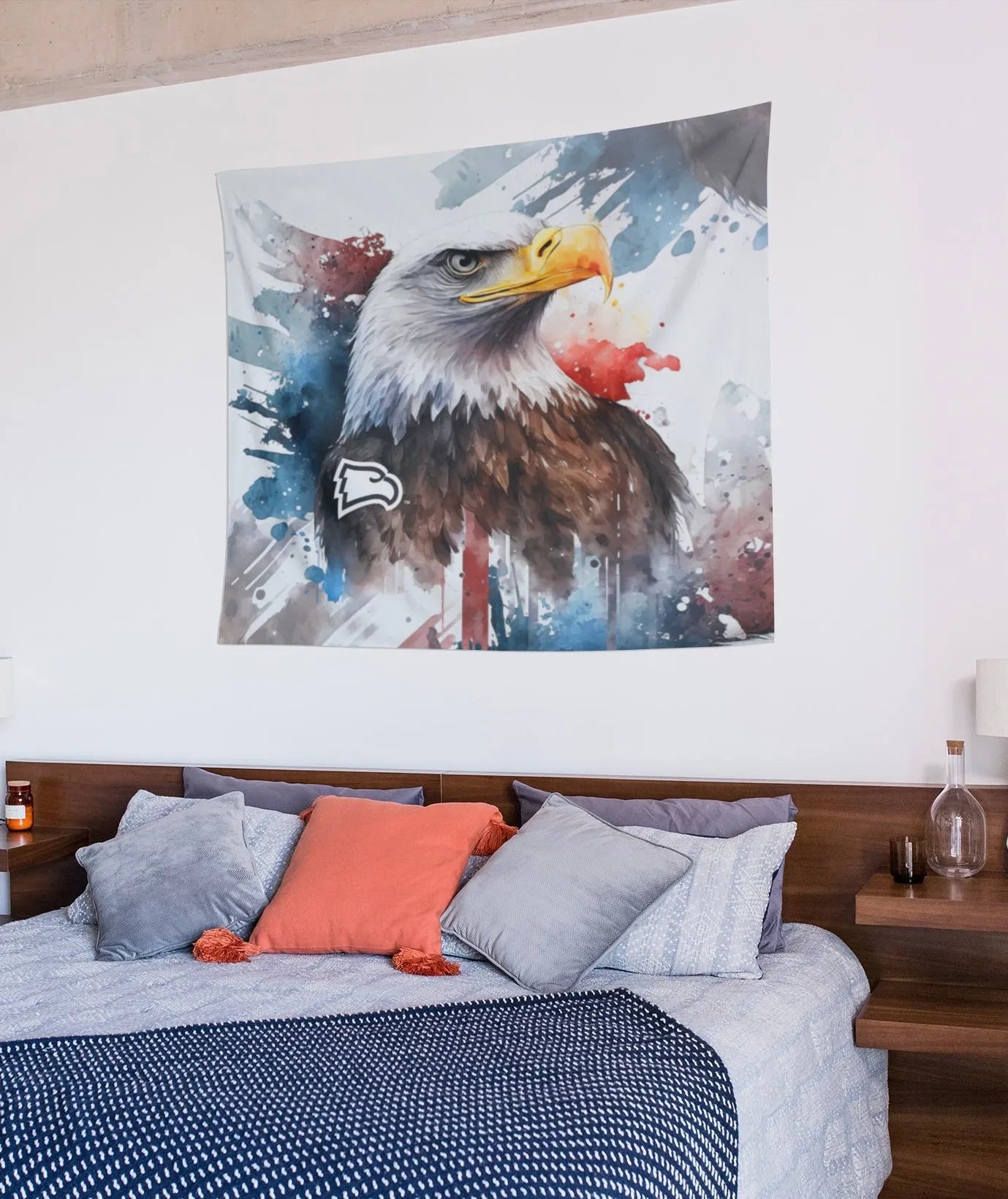 Winthrop Wall Tapestry - American Eagle 60"x50" | Dorm Decor | Gifts